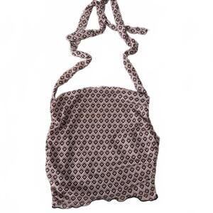 Stylish Diamond Pattern Halter Top - Perfect for Summer